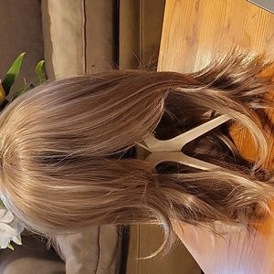 New Wig mix real hair and synthetic